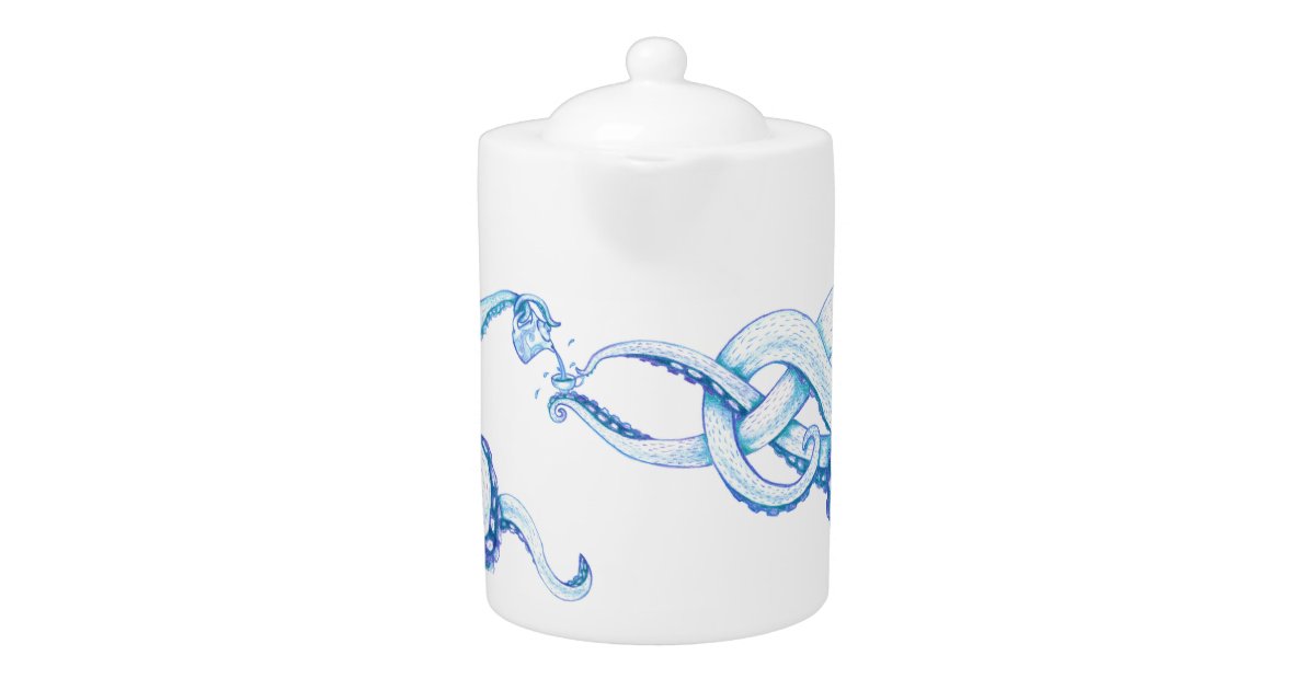 Blue Octopus Teapot Zazzle