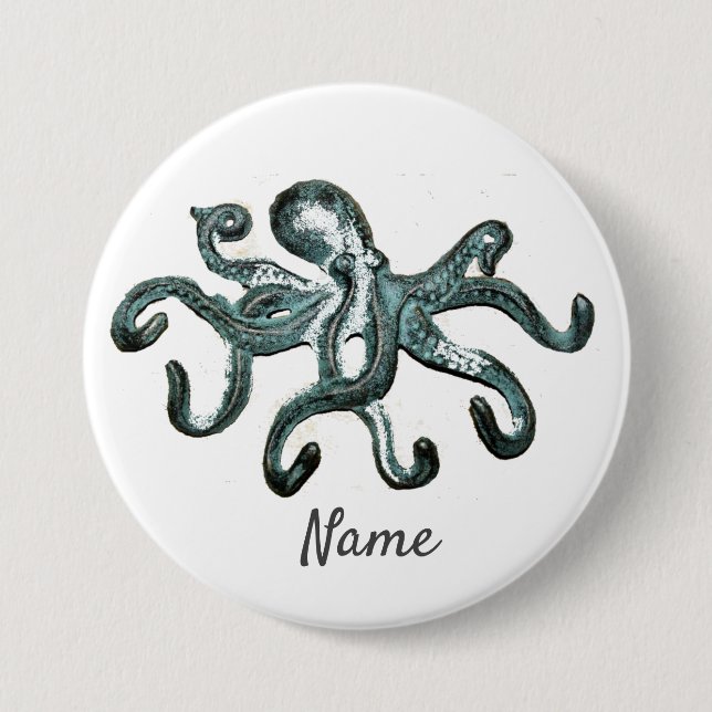 Blue Octopus Thunder_Cove  Button (Front)