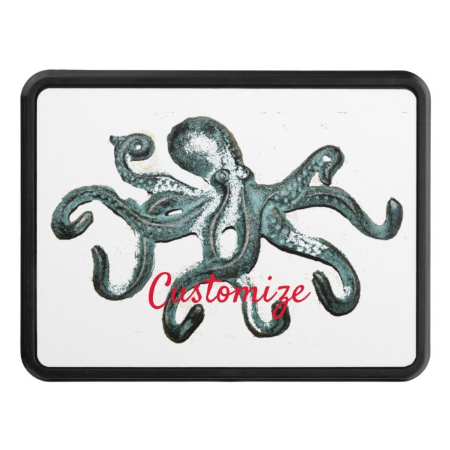 Blue Octopus Thunder_Cove  Hitch Cover (Front)