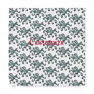  Blue Octopus Thunder_Cove  Leggings Tote Bag Bandana