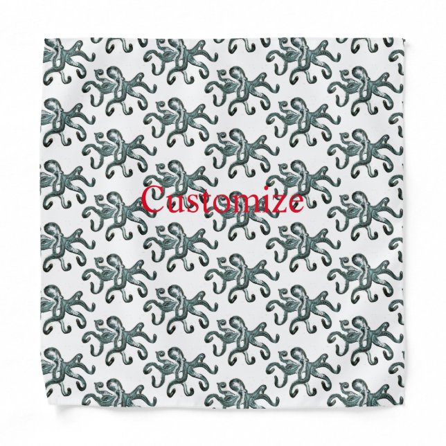  Blue Octopus Thunder_Cove  Leggings Tote Bag Bandana (Front)