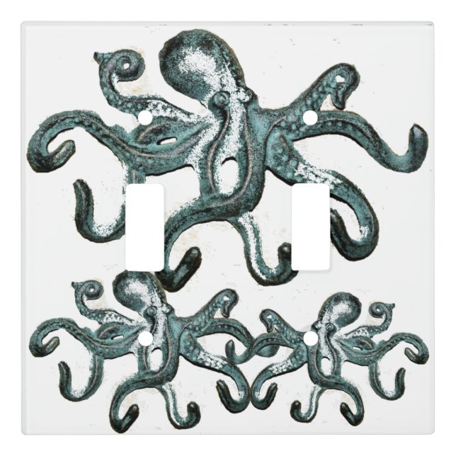 Blue Octopus Thunder_Cove Light Switch Cover (Front)