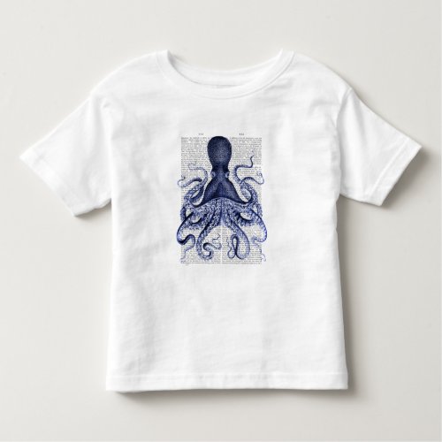 Blue Octopus Toddler T_shirt