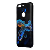 Blue Octopus Uncommon Google Pixel Case (Back/Left)