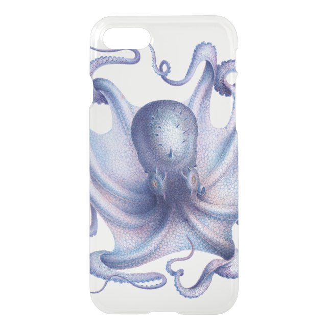 Blue Octopus Uncommon iPhone Case (Back)