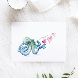 Printable Watercolor Valentines Day Card By SvetaArtLana