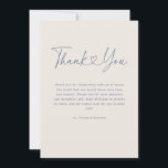 Blue Oh Baby Heart Calligraphy Simple Baby Shower Thank You Card<br><div class="desc">Blue Oh Baby Heart Calligraphy Simple Baby Shower Thank You Card features an adorable modern calligraphy with a heart in the middle.</div>