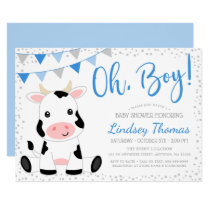 cow baby shower invitations