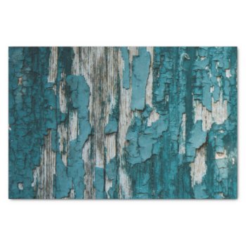 Blue Old Peeling Paint Wood Wall Texture Tissue Paper by biutiful at Zazzle