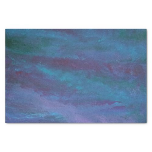Blue_Ombre Abstract  Turquoise Teal Violet Purple Tissue Paper
