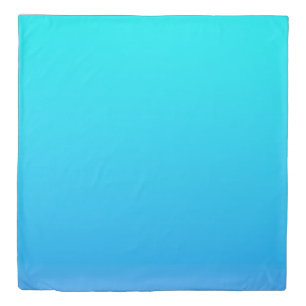 Blue Ombre Background Duvet Cover