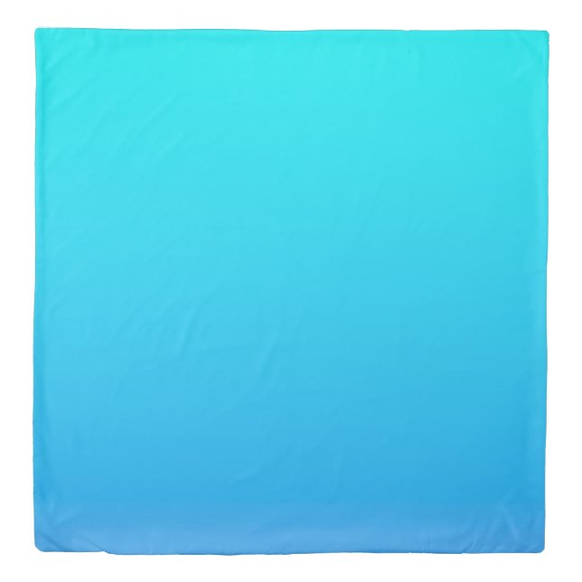 Blue Ombre Background Duvet Cover (Front)