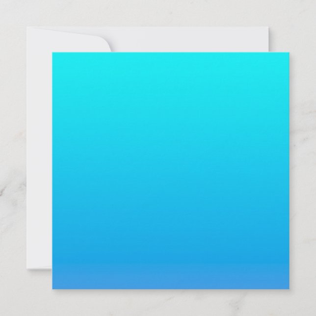 Blue Ombre Background Note Card (Front)
