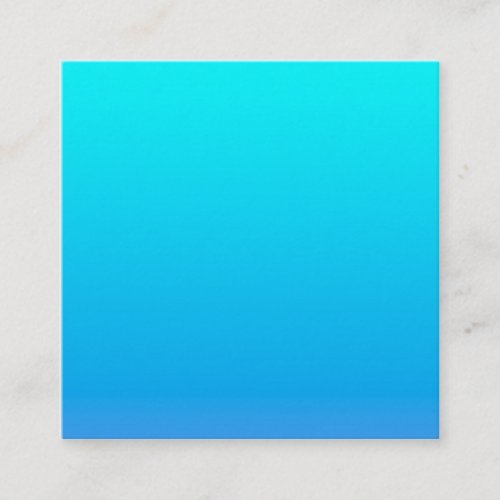 Blue Ombre Background Square Business Card