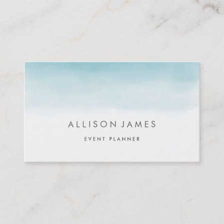 Blue Ombre Business Card