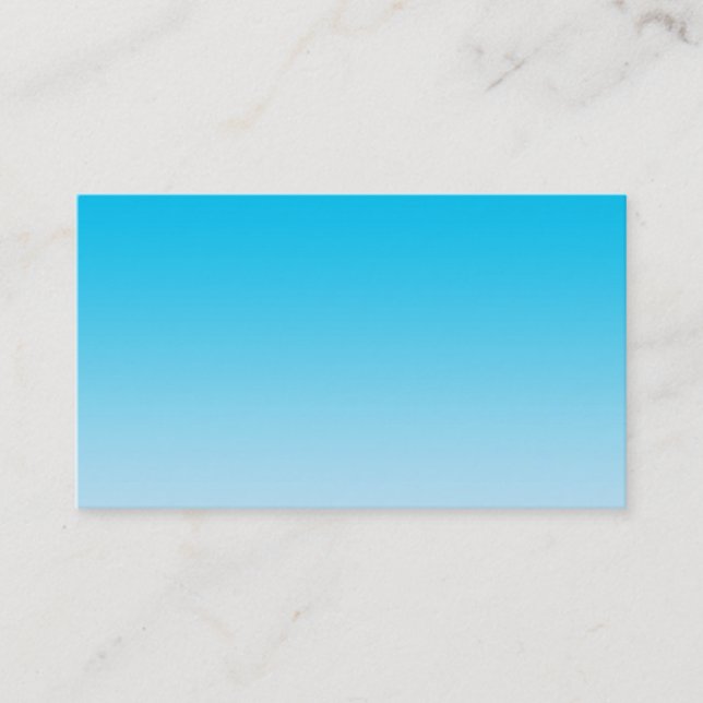 Blue Ombre Business Card (Front)