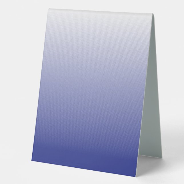 Blue Ombre Custom Event Table Sign (Front)