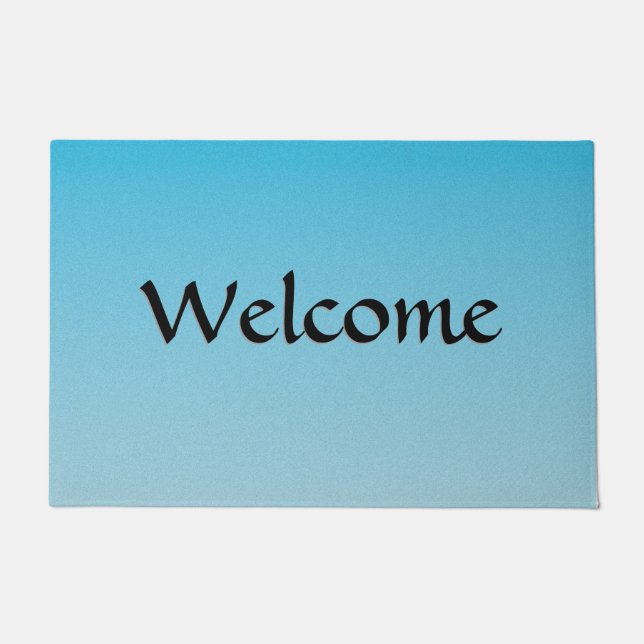 Blue Ombre Doormat (Front)