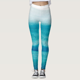 Blue Ombre Dye Leggings