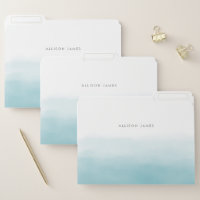 Blue Ombre File Folder