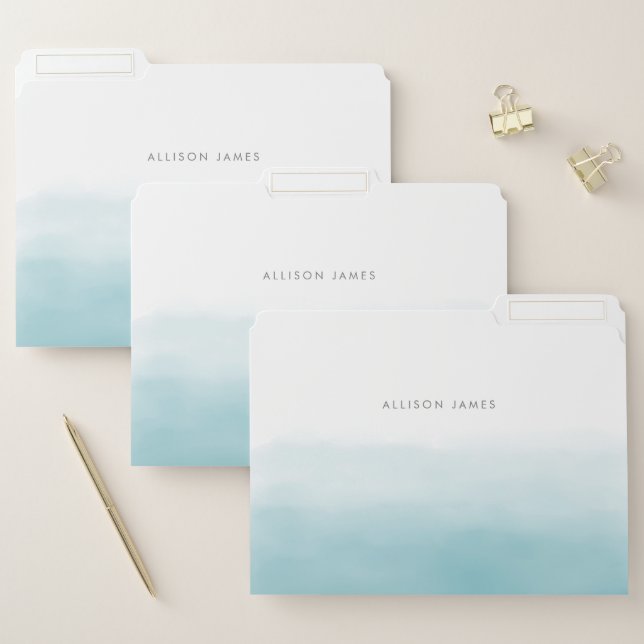 Blue Ombre File Folder (Set)