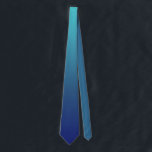 Blue ombre gradient neck tie<br><div class="desc">Blue ombre gradient</div>