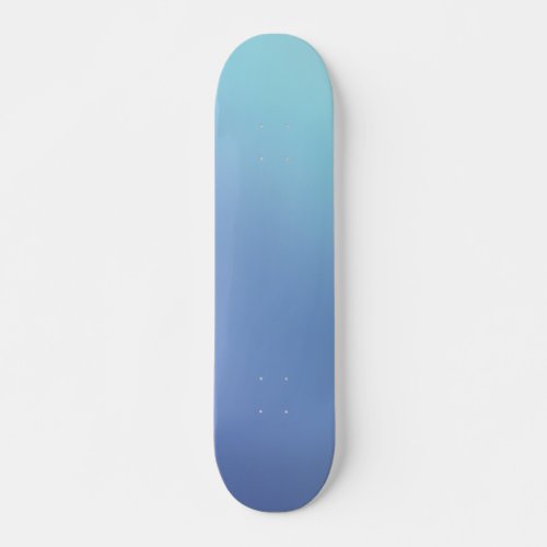 Blue Ombre Gradient Pastel Blur Abstract Design Skateboard