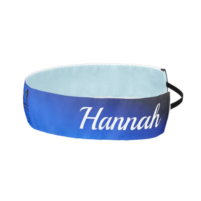 Blue Ombre Gymnastics Events Headband w/ Her Name! (Right)