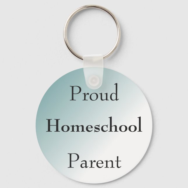 Blue Ombre Homeschool parent Keychain (Front)