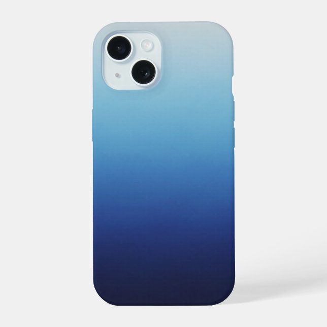 Blue Ombré Iphone Case (Back)
