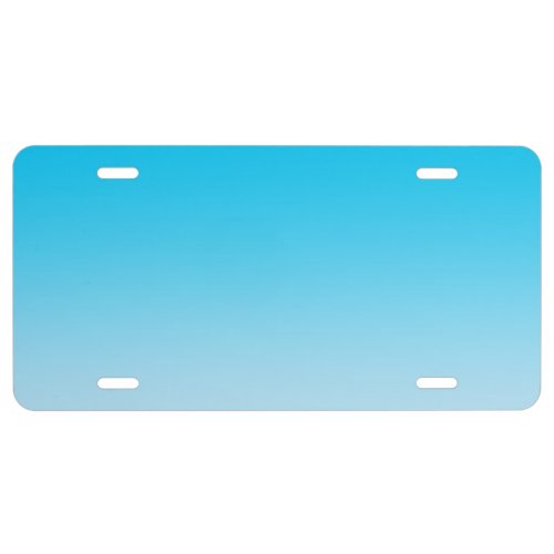 Blue Ombre License Plate