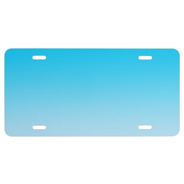 “Blue Ombre” License Plate (Front)