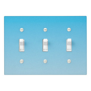 Blue Ombre Light Switch Cover
