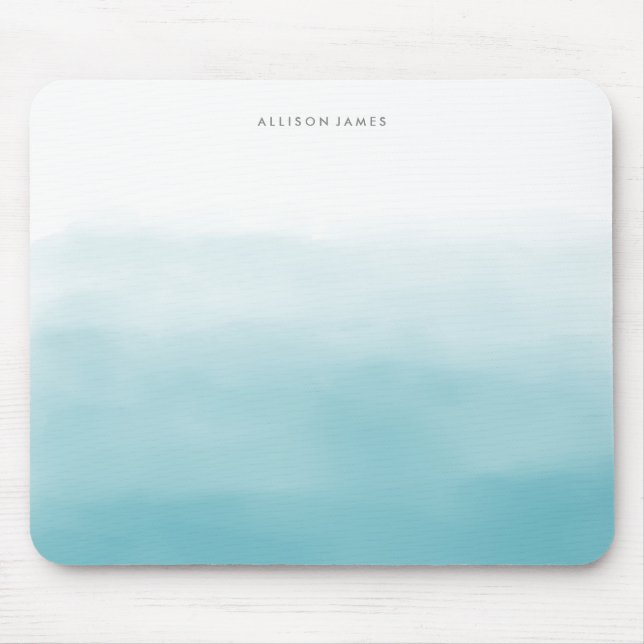 blue Ombre Mouse Pad (Front)