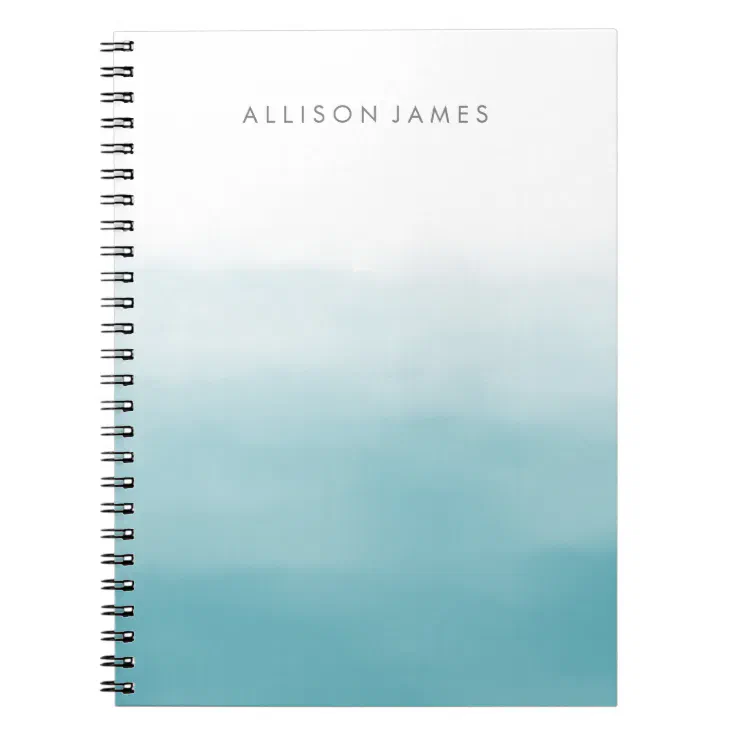 Blue Ombre Notebook | Zazzle