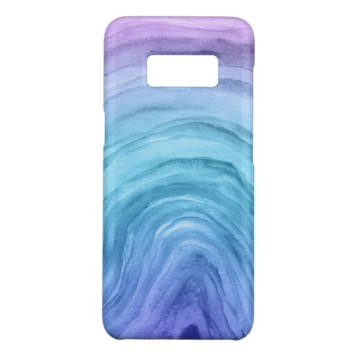 Blue Ombre Pattern Agate II Watercolor Case_Mate Samsung Galaxy S8 Case