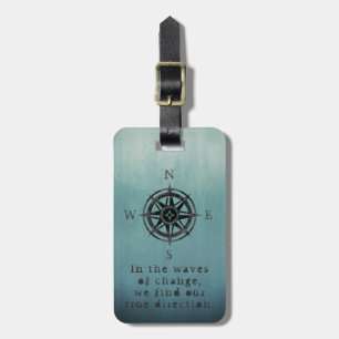 Blue Ombre Sea Luggage Tag