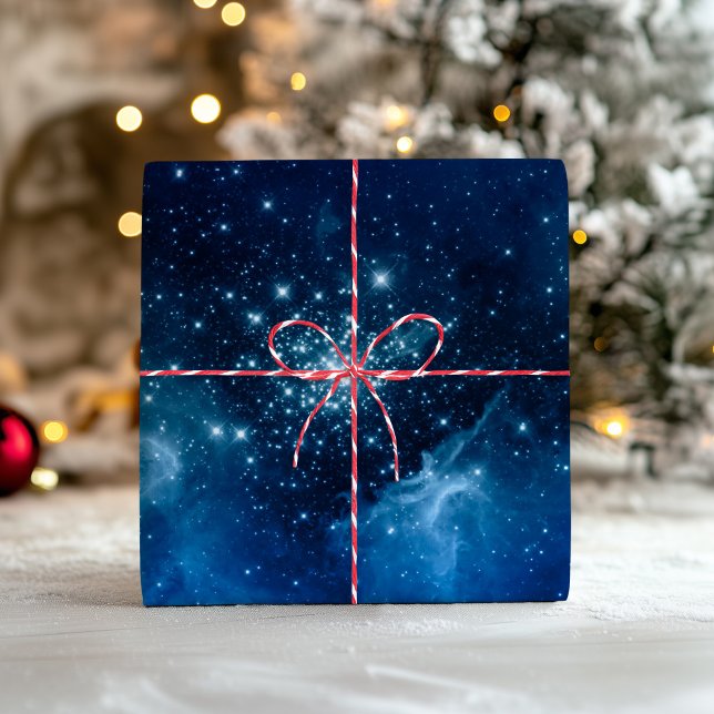 Blue Ombre Sparkly Stars Celestial Mix Wrapping Paper Sheets (Blue Ombre Sparkly Stars Celestial Mix Wrapping Paper Sheets)