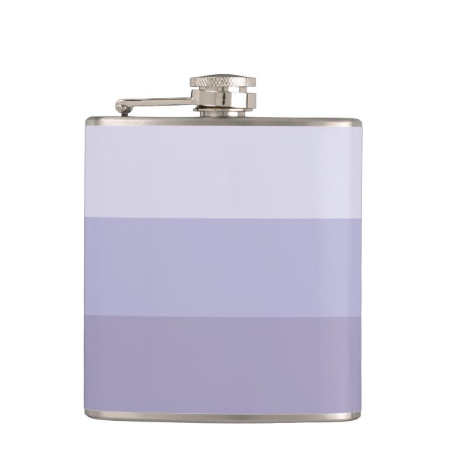 Blue Ombre Striped Flask (Front)