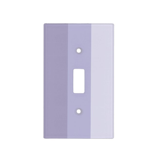 Blue Ombre Striped Light Switch Cover (Front)