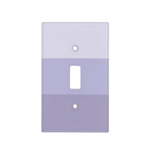 Blue Ombre Striped Light Switch Cover