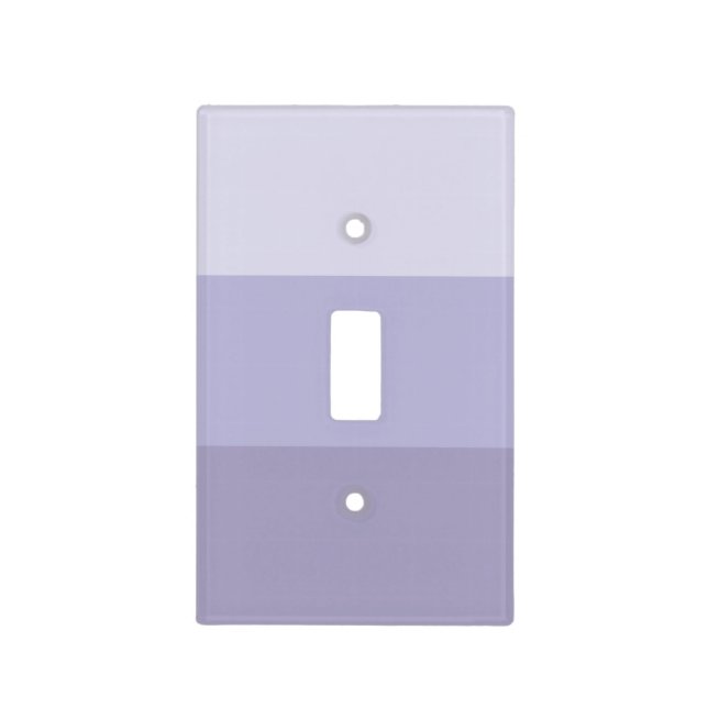 Blue Ombre Striped Light Switch Cover (Front)