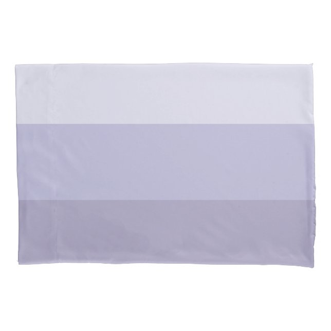 Blue Ombre Striped Pillow Case (Front-Left)