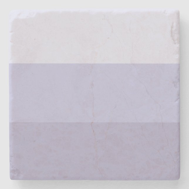 Blue Ombre Striped Stone Coaster (Front)