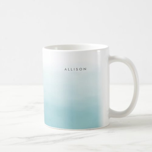 Blue Ombre Watercolor Coffee Mug