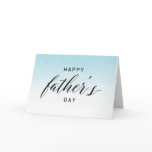 Blue Ombre Watercolor | Happy Father's Day Card Blue Ombre Watercolor | Happy Father's Day Card