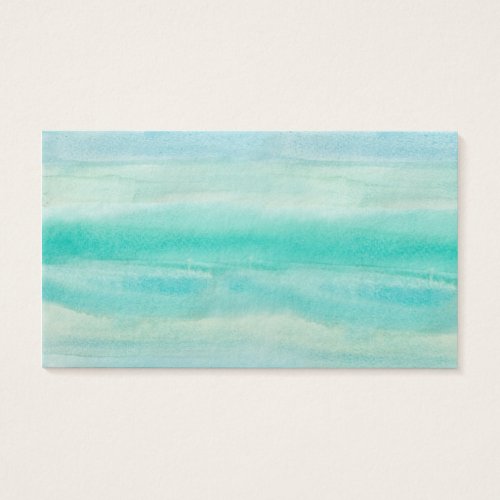 Blue Ombre Watercolor Wash Pattern Business Card