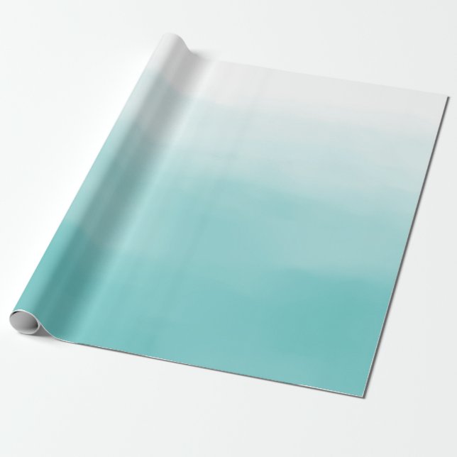 Blue Ombre Wrapping Paper (Unrolled)