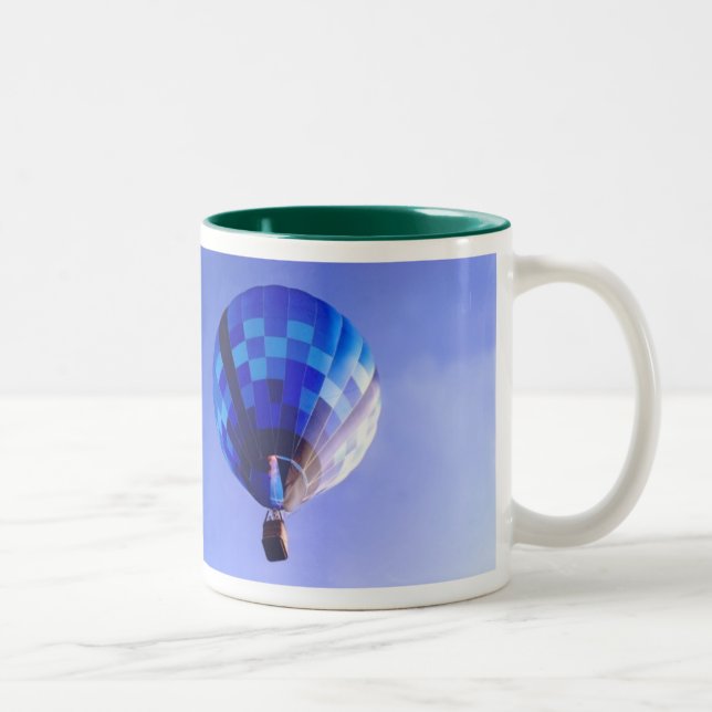 Blue on Blue I Two-Tone Coffee Mug (Right)