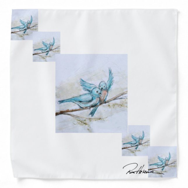 Blue on Blue on Blue ...  Bandana (Front)